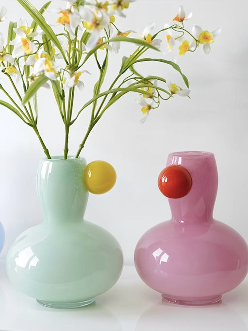 Jelly Bean Bud Vase - Whimsical Dopamine Centerpiece Vase