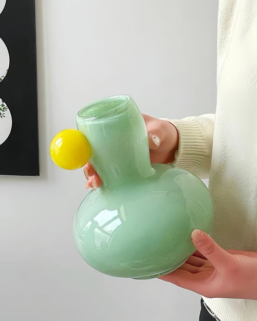 Jelly Bean Bud Vase - Whimsical Dopamine Centerpiece Vase