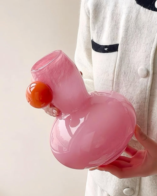 Jelly Bean Bud Vase - Whimsical Dopamine Centerpiece Vase