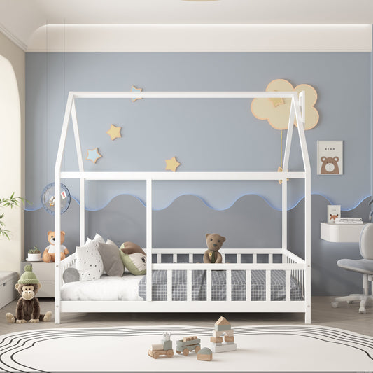 ARY MONTESSORI WHITE HOUSE BED - DOUBLE [PRE-ORDER]