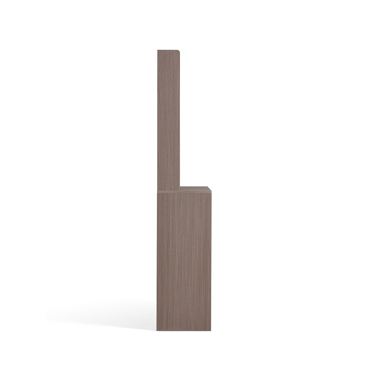 Cappuccino Taupe Shoe Cabinet with Coat Rack-2