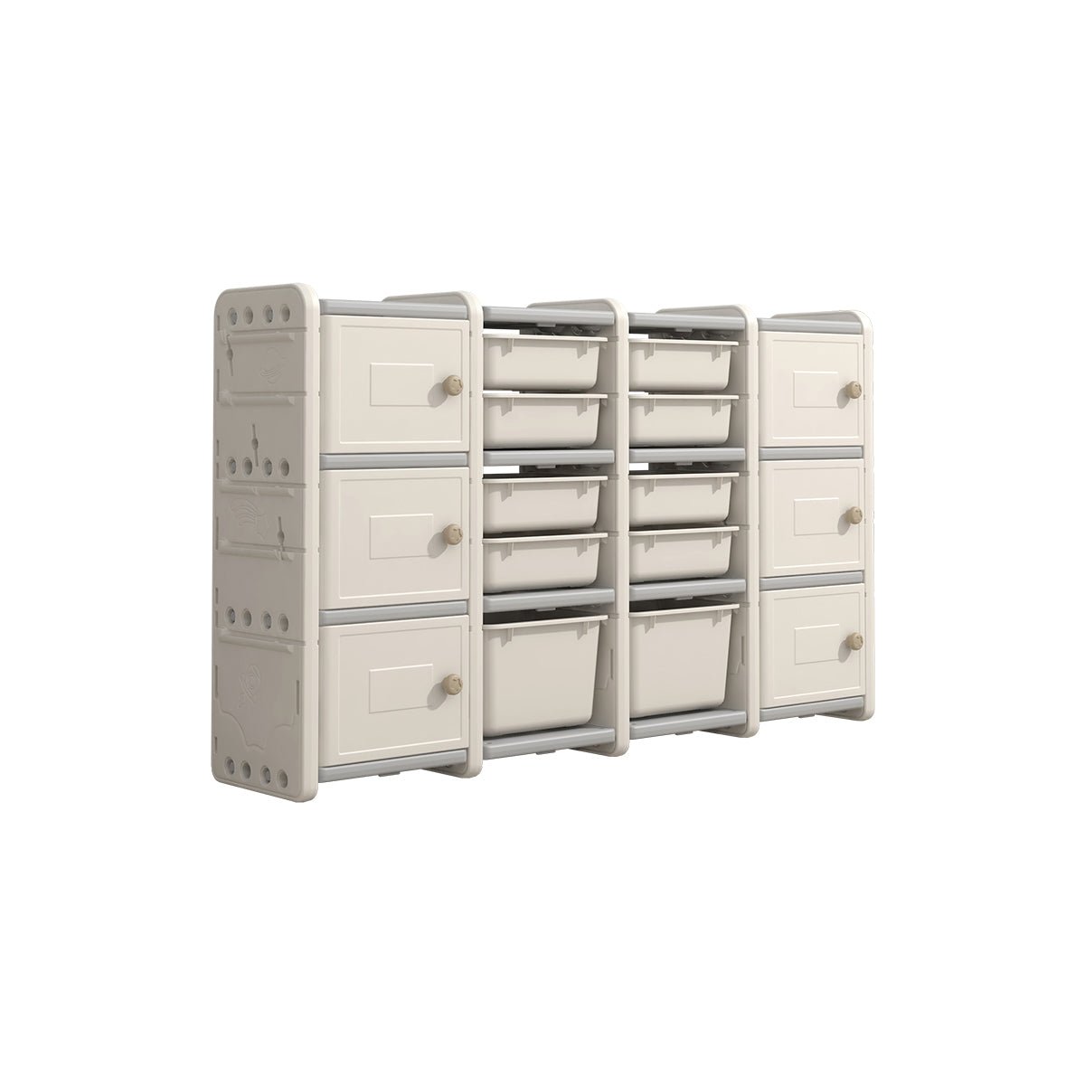 Odin Bear Ivory Storage Cabinet Set-1