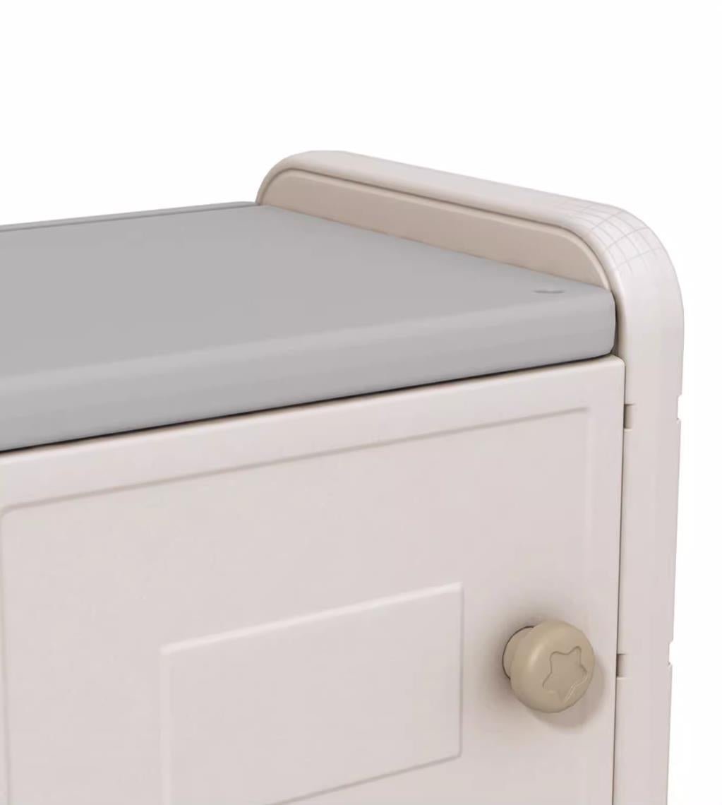 Odin Bear Ivory Storage Cabinet Set-4