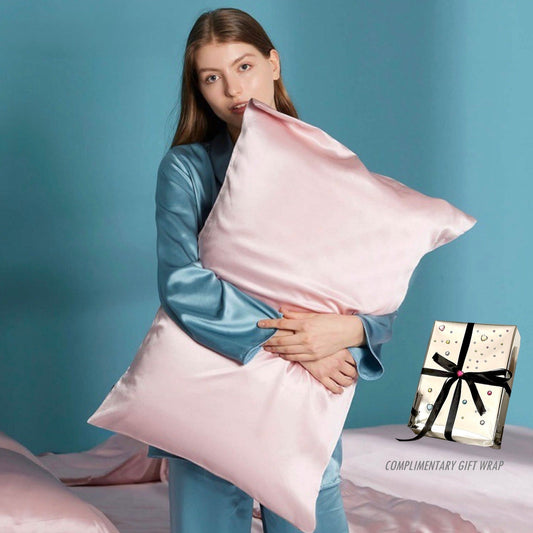 Silky Gift Box: 6A Grade 100% Organic Mulberry Silk Pillowcase Set