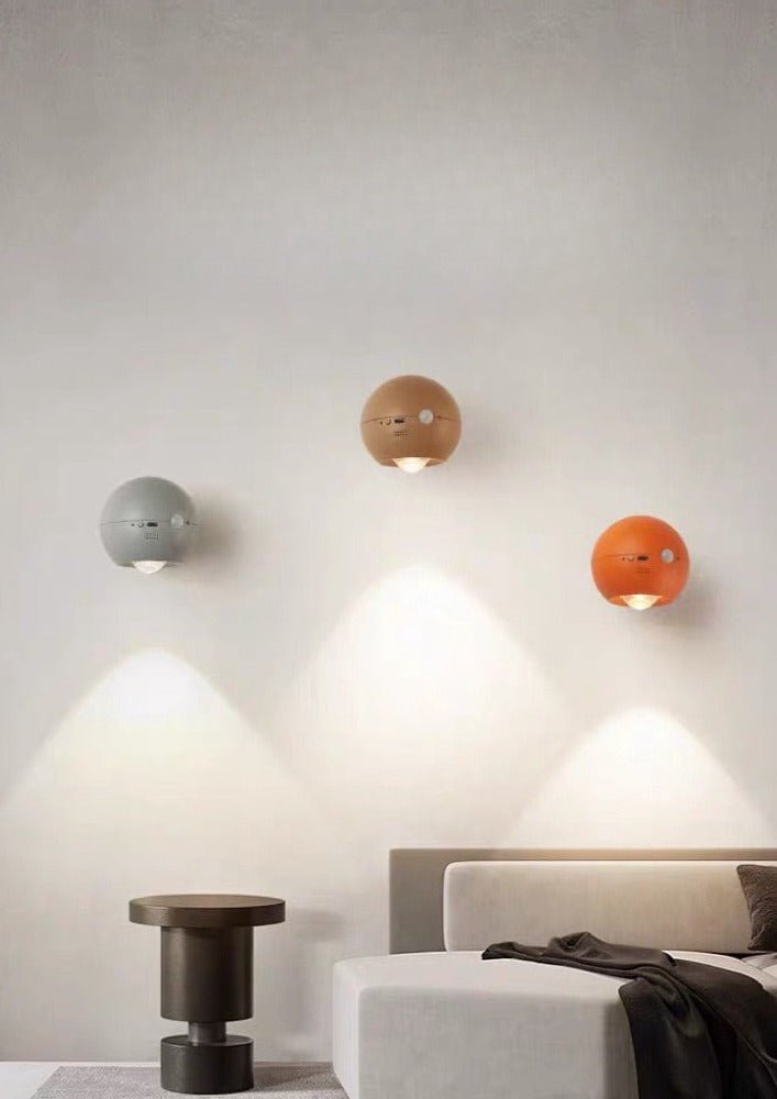Space Age Motion Sensor Night Light: Punch-free Wall Accent Lighting