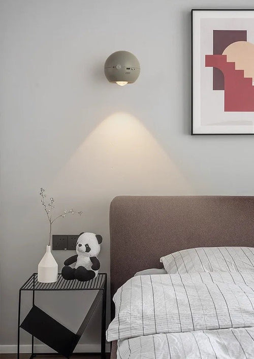Space Age Motion Sensor Night Light: Punch-free Wall Accent Lighting